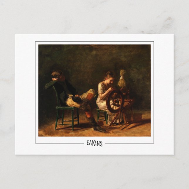 Thomas Eakins #21 - Finkonst Postkort Vykort (Framsida)
