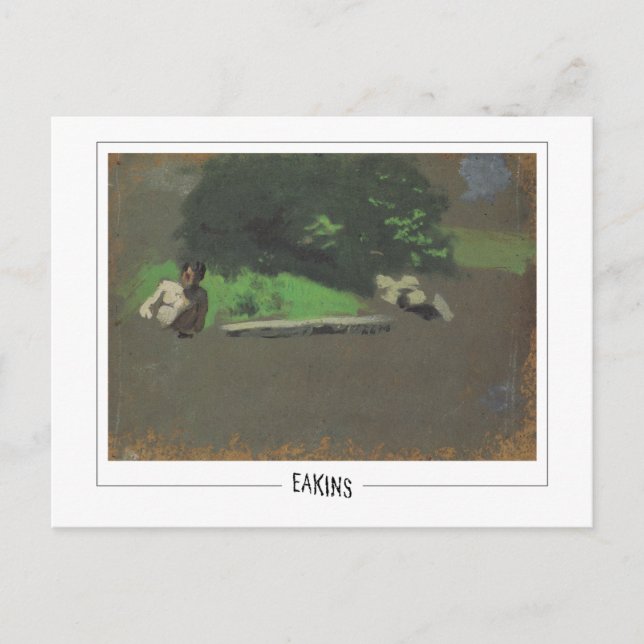 Thomas Eakins #376 - Fine Art Postcard Vykort (Framsida)