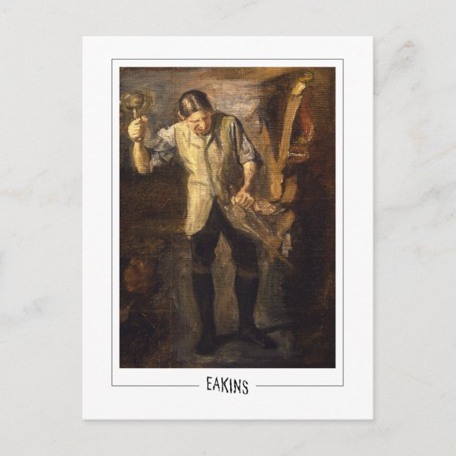 Thomas Eakins #9 - Finkonstkort Vykort (Framsida)