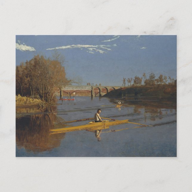 Thomas Eakins - Champion Single Sculls Vykort (Framsida)