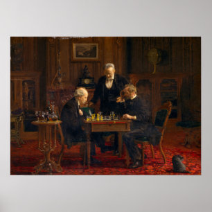 Thomas Eakins Chess Players Poster