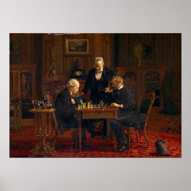 Thomas Eakins Chess Players Poster (Framsidan)