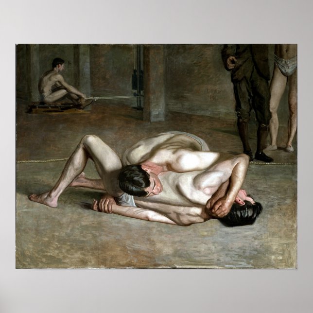 Thomas Eakins Wrestlers Poster (Framsidan)