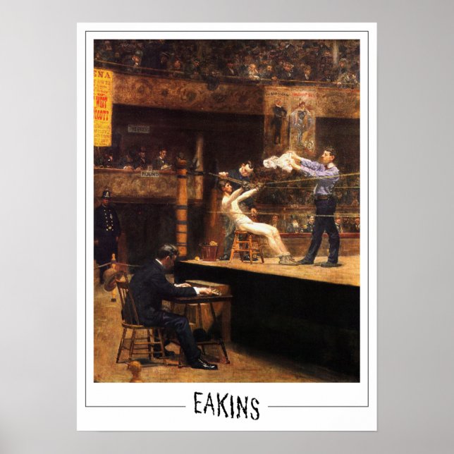 Thomas Eakins Zedign Art Poster nr 350 (Framsidan)