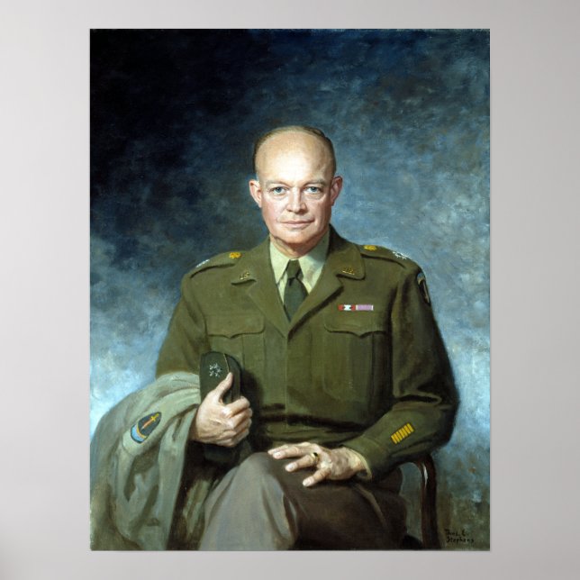 Thomas Edgar Stephens Dwight D. Eisenhower Poster (Framsidan)