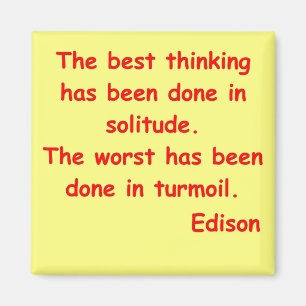 Thomas Edison citationstecken Magnet