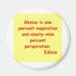 Thomas Edison citationstecken Magnet