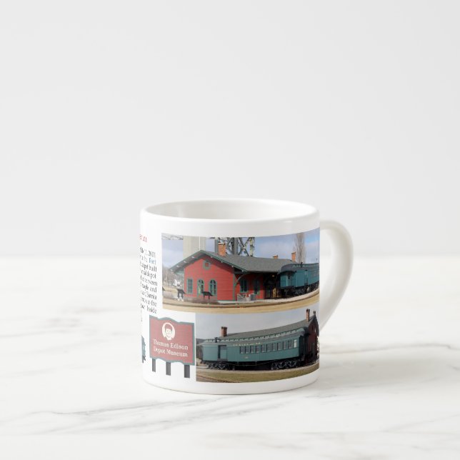 Thomas Edison Depot Museum Espressomugg (Framsida höger)