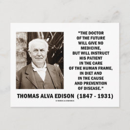 Thomas Edison Doktor av framtida Ge utan medicin