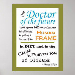 Thomas Edison Doktor of Future Poster