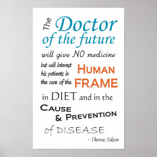Thomas Edison Doktor of Future Poster