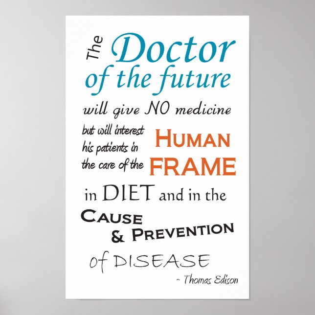 Thomas Edison Doktor of Future Poster (Framsidan)
