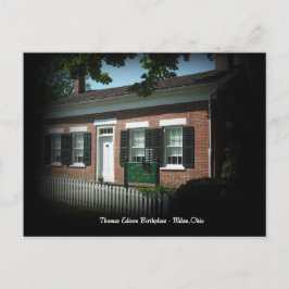 Thomas Edison födelseställe Milan, Ohio vykort