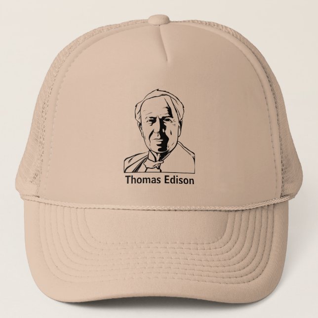 Thomas Edison - hatt Truckerkeps (Framsida)