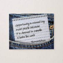 Thomas Edison Inspirational Quote "Opportunity"