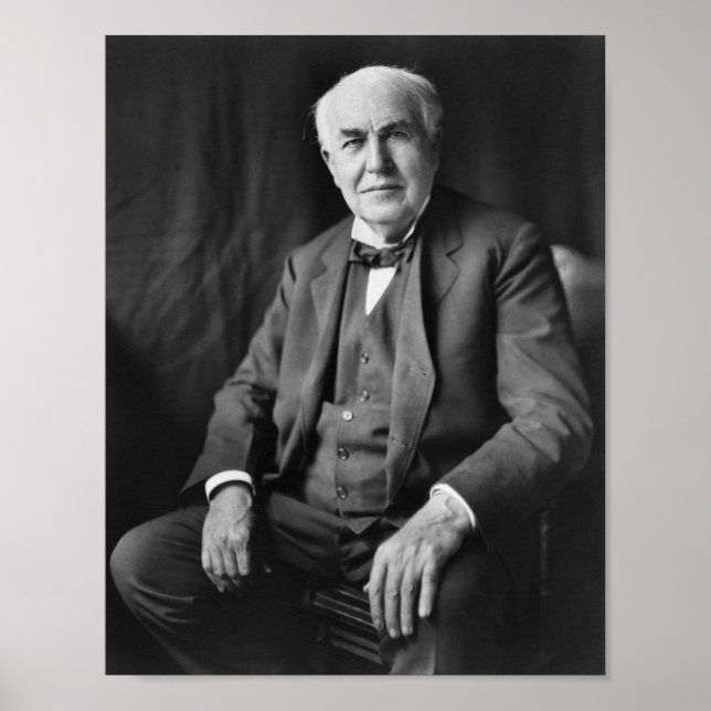 Thomas Edison - Inventor och Businessman Poster (Framsidan)
