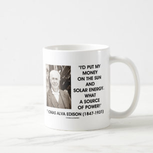 Thomas Edison Sol solenergikälla Kaffemugg