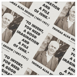 Thomas Edison som uppfinner fantasihögen av skräp Tyg