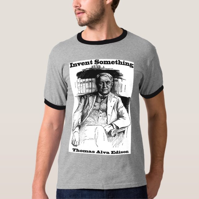 Thomas Edison Tee Shirt (Framsida)