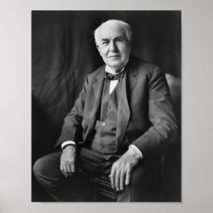 Thomas Edison - uppfinnare och affärsman Poster