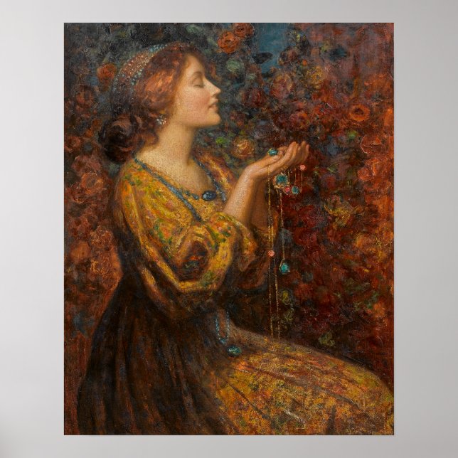 Thomas Edwin Mostyn Jewels Painting Poster (Framsidan)
