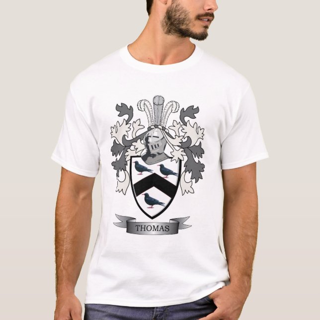 Thomas familjvapensköld t-shirt (Framsida)