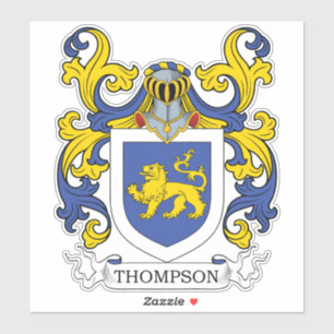 Thomas Family Crest Klistermärken