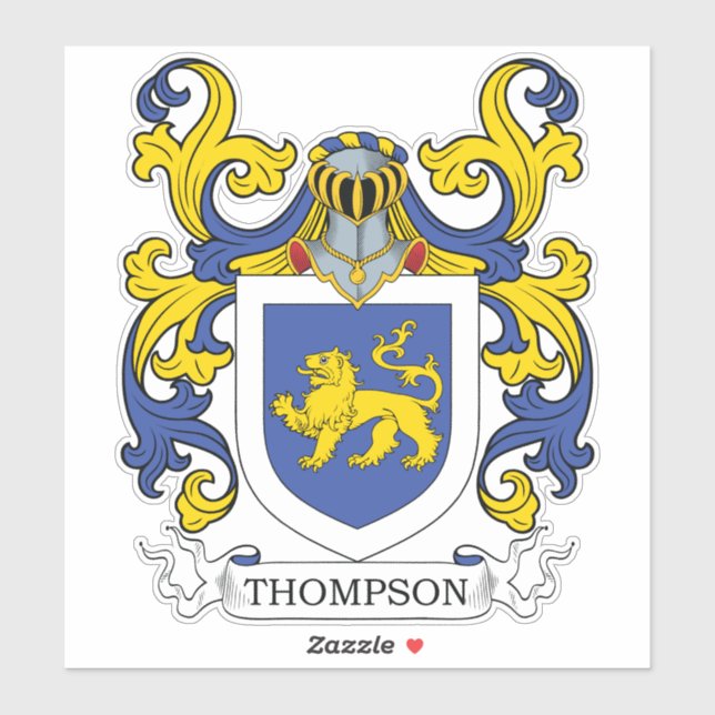 Thomas Family Crest Klistermärken (Ark)