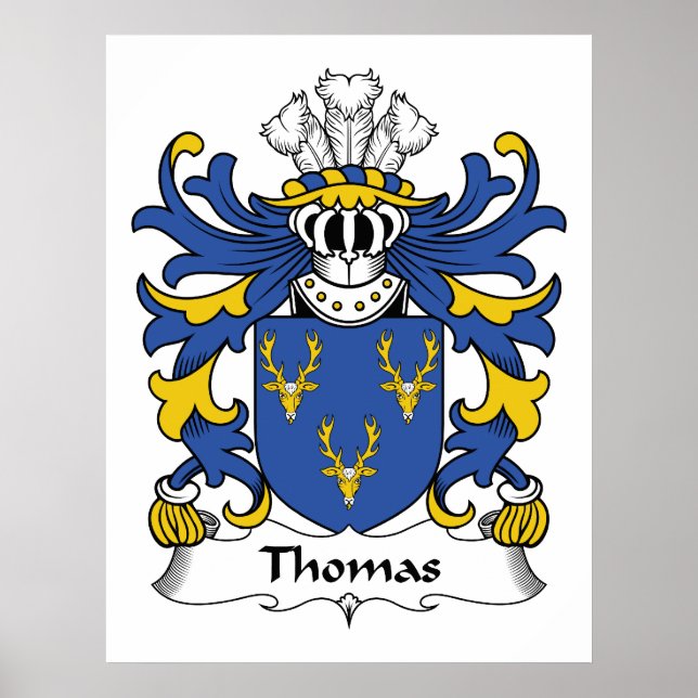 Thomas Family Crest Poster (Framsidan)
