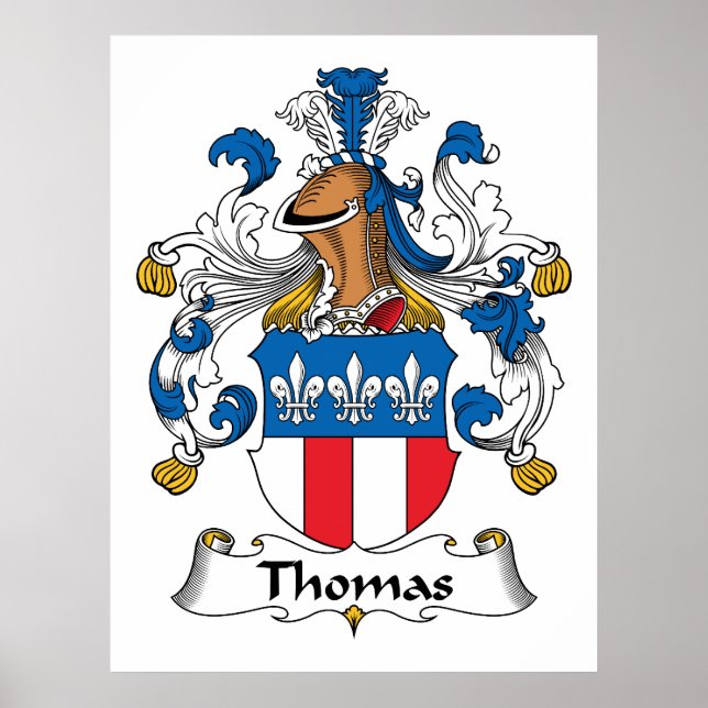 Thomas Family Crest Poster (Framsidan)