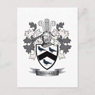 Thomas Family Crest Vykort