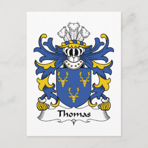 Thomas Family Crest Vykort