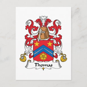 Thomas Family Crest Vykort