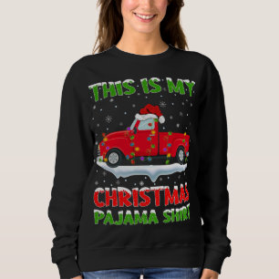 Thomas Family Ugly jul Sweater Red Lastbil Roligt T Shirt