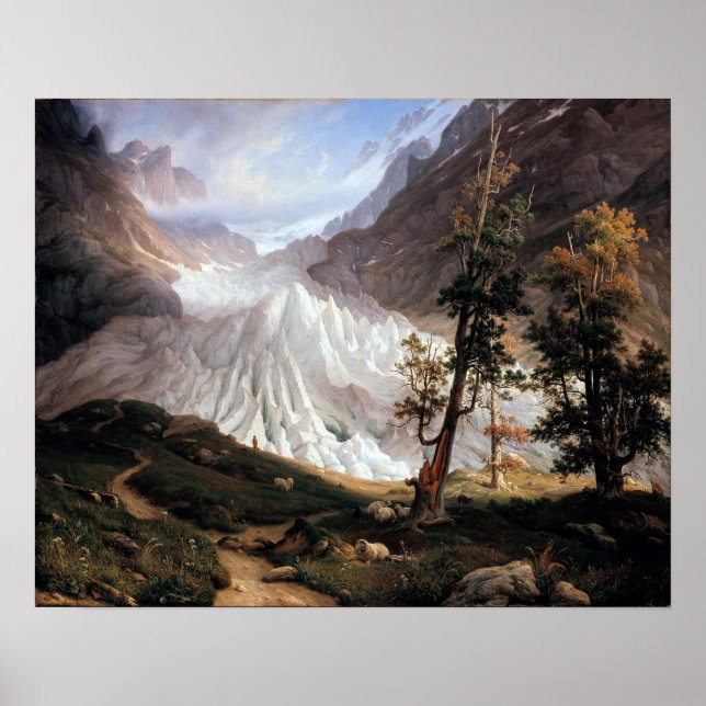 Thomas Fearnley The Grindelwaldgletscher Poster (Framsidan)