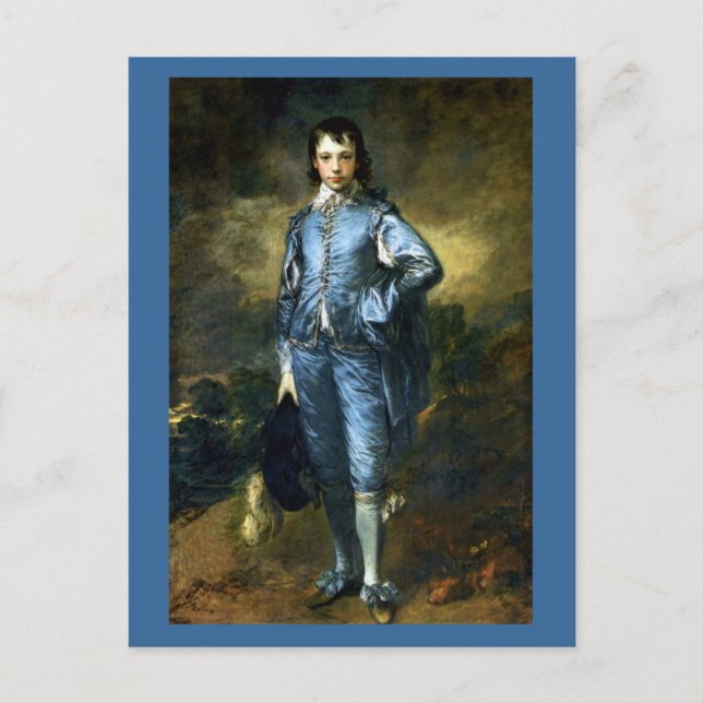Thomas Gainsborough art: Blue Boy Vykort (Framsida)