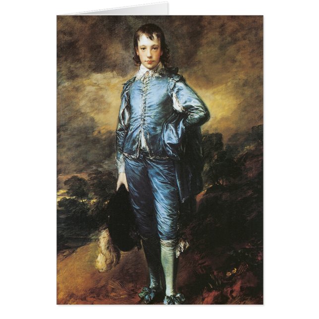 Thomas Gainsborough blåttpojken Hälsningskort (Framsidan)