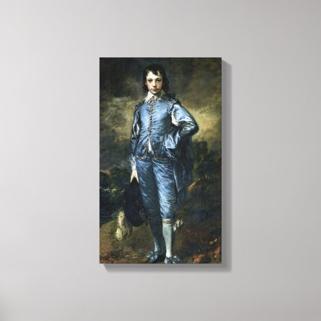 Thomas Gainsborough - Boy in Blue Canvastryck (Framsida)