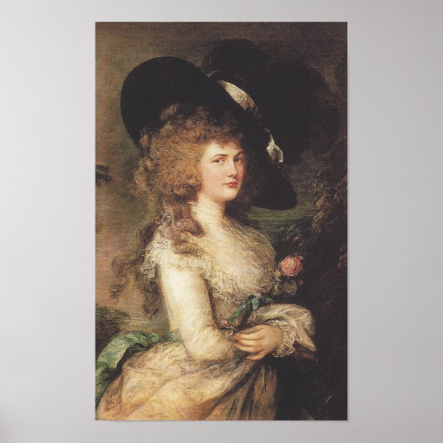 Thomas Gainsborough Dam Georgiana Cavendish Poster (Framsidan)
