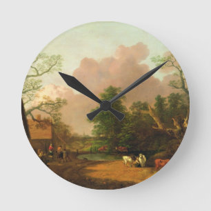Thomas Gainsborough en landskap med figurer, Fa Rund Klocka