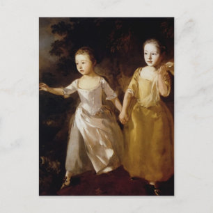 Thomas Gainsborough-Girls jagar en fjäril Vykort