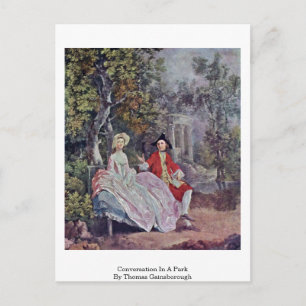 Thomas Gainsborough konversation i en park Vykort