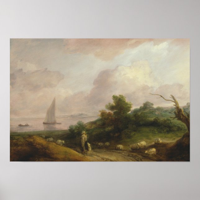 Thomas Gainsborough - Kustlandskap Poster (Framsidan)