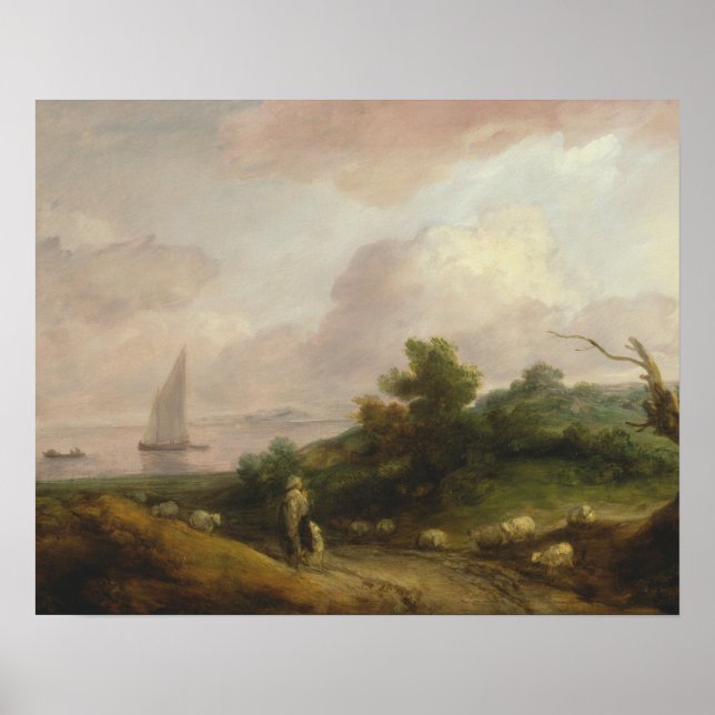 Thomas Gainsborough - Kustlandskap Poster (Framsidan)