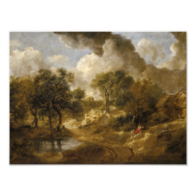 Thomas Gainsborough - Landskap i Suffolk Fototryck (Framsidan)