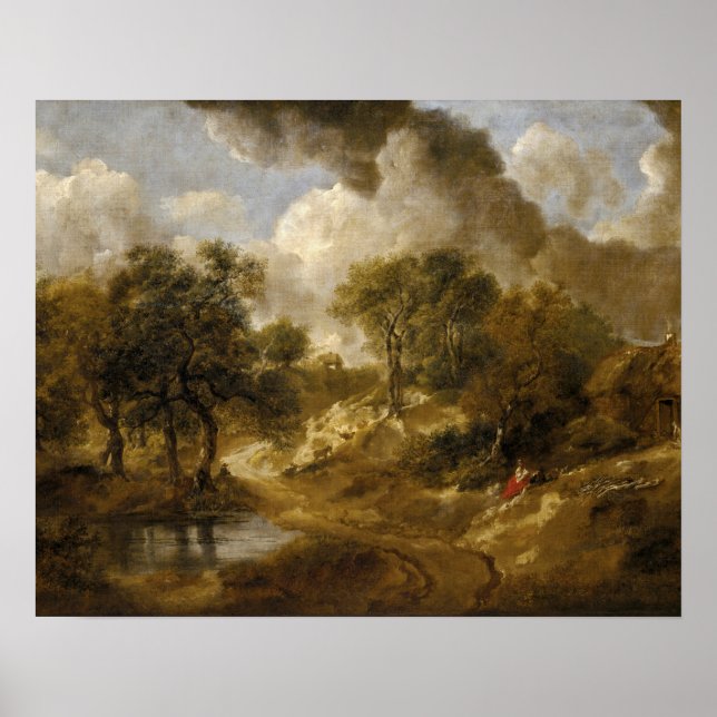 Thomas Gainsborough - Landskap i Suffolk Poster (Framsidan)
