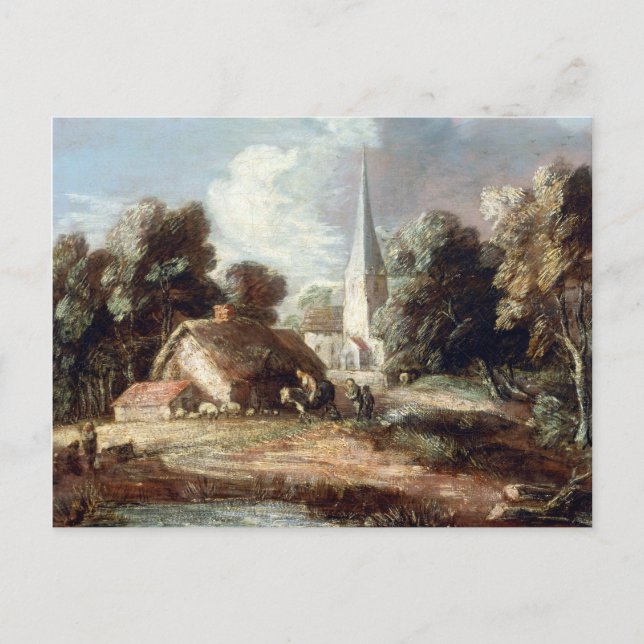 Thomas Gainsborough Ligcape med stuvning Vykort (Framsida)