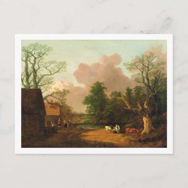 Thomas Gainsborough | Liggande tillsammans med Fig Vykort (Framsida)