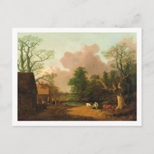 Thomas Gainsborough Liggande tillsammans med Fig Vykort