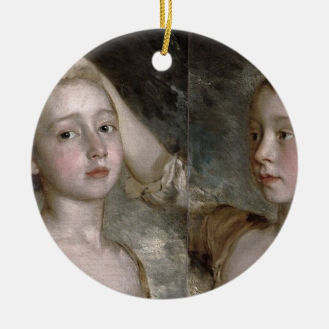 Thomas Gainsborough | målare döttrar Mary Julgransprydnad Keramik (Framsidan)